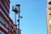 La Plaza de Alicante renueva el alumbrado público con la instalación de proyectores led