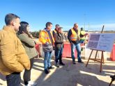 Visita a las obras en el puente en la calle San CayetanoJunto a Gregal
