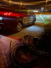 La Policía Local de Torre Pacheco detiene al autor de un intento de robo de cable eléctrico