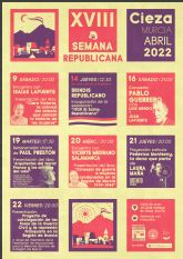 El Club Atalaya-Ateneo de la Villa de Cieza celebra la XVIII Semana Republicana