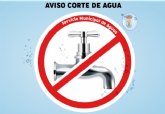 Mañana se producirán cortes en el suministro de agua potable en zonas de los Huertos, la Sierra y Residencial Espuña