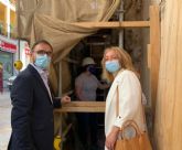 Entran en su ltima fase los trabajos de restauracin de la fachada del Palacio de Guevara para acabar con las humedades