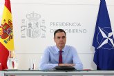 Videoconferencia del presidente del Gobierno con el secretario general de la OTAN