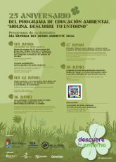 El Ayuntamiento de Molina de Segura conmemora el 25 aniversario del Programa de Educaci�n Ambiental para centros docentes Molina, Descubre tu Entorno