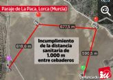 IU-Verdes muestra la otra cara de la ganadería intensiva en las Tierras Altas de Lorca
