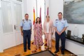 El nuevo director de la AGA, el coronel Manuel de la Chica, visita el Palacio Consistorial de Cartagena