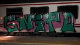La Polica Local de Lorca detiene a un joven por realizar pintadas en un tren de cercanas en la estacin de Sutullena