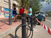 Murcia incrementa su red de aparcamientos seguros para bicicletas con la instalacin de 400 nuevos soportes