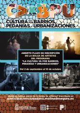 Abierta la inscripcin para la Bolsa de Artistas del programa La Cultura va por Barrios, Pedanas y Urbanizaciones en Molina de Segura