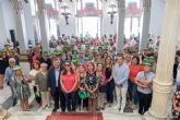 Mayores indiventes de la ONCE visitan Cartagena y el Palacio Consistorial por el Dia de los Mayores