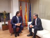 Reunión del consejero de Empleo con el rector de la Universidad de Murcia