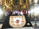 El manto de la coronacin de la Virgen de las Huertas recupera su esplendor
