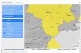 La AEMET activa el aviso amarillo por lluvias en el Valle del Guadalentn, Lorca y guilas a partir de esta tarde