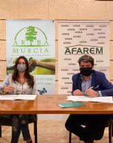 AFAREM y ARBA suscriben un acuerdo para la reforestación de las canteras de la Región de Murcia