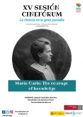 El cinefrum de la UMU celebra el Año Internacional de la Tabla Peridica con Marie Curie