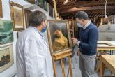 El Taller Municipal de Restauración descubre un cuadro del pintor Portela atribuido durante décadas a otro artista