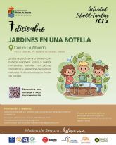 La Concejala de Turismo organiza la Actividad JARDINES EN UNA BOTELLA en el Centro La Albarda el domingo 7 de diciembre