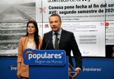 Joaquín Segado : 'Conesa mintió a los ciudadanos de la Región con los plazos del AVE por lo que debe rendir cuentas y asumir responsabilidades'