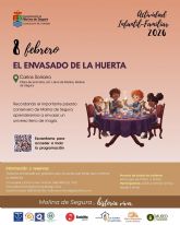 La Concejalía de Turismo organiza la actividad El envasado de la huerta en el Museo Etnográfico Carlos Soriano de la pedanía El Llano el domingo 8 de febrero