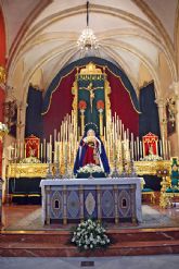 La Procesin de regreso de los titulares de la Vera-cruz estuvo conformado por los Hermanos/as acompanado con velas a sus titulares de esta Hermandad Ilipense