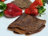 Receta: ?Cmo preparar Crepes de chocolate rellenos de crema de cacao?