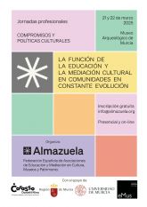 Murcia se convierte en epicentro de la educacin y mediacin cultural con unas jornadas clave de la mano de Almazuela