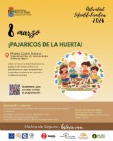 La Concejalía de Turismo organiza la actividad Pajaricos de la huerta en el Museo Etnográfico Carlos Soriano de la pedanía El Llano el domingo 8 de marzo