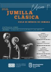 La Casa de la M�sica y Legado de las Artes acoge el ciclo Jumilla Cl�sica 2026 con cuatro conciertos de m�sica de c�mara este a&ntilde;o