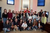 El Alcalde recibe a los alumnos eslovenos del Programa de Intercambio con los alumnos del Centro de Enseñanza Samaniego