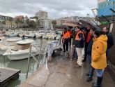 La Comunidad realizará obras de emergencia para reparar los daños del temporal en los puertos de Águilas