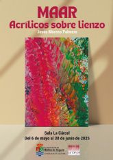 La Sala de Exposiciones La Crcel acoge la exposicin MAAR. Acrlicos sobre lienzo, de Jess Moreno Palmero, del 6 de mayo al 30 de junio