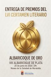Gala de entrega de premios del lvi certamen literario 'albaricoque de oro' y viii 'albaricoque de plata'