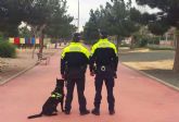 Muy buenos resultados para la unidad canina policial de Las Torres de Cotillas en el primer semestre de 2017
