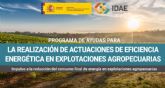 El Ayuntamiento de Lorca informa de la puesta en marcha de la convocatoria de ayudas para la eficiencia energética en explotaciones agropecuarias