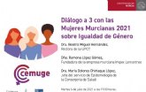 Las tres Mujeres Murcianas del ano 2021 participan en un dilogo en la UMU sobre Igualdad de Gnero