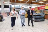 El concejal de Sanidad supervisa las medidas de seguridad e higiene de los centros comerciales Carrefour