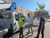 El Ayuntamiento de Lorca culmina la renovaci�n del alumbrado de la Avenida de Europa con la instalaci�n de 60 nuevas luminarias LED