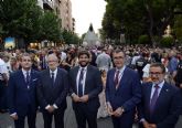 Lpez Miras acompaña a la Virgen de la Fuensanta a su llegada a Murcia