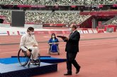 Iceta entrega las medallas de Maratn masculino en silla de ruedas categora T54 en los Juegos Paralmpicos de Tokio