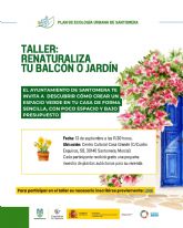 El Ayuntamiento de Santomera organiza un taller gratuito para renaturalizar tu balcn o jardn