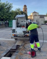 Lorca afronta la temporada de lluvias con un refuerzo en la limpieza de la red de drenaje urbano