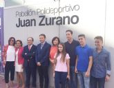 El ciclista lorquino Juan Zurano le da nombre al pabelln polideportivo usado por ms de 20.000 alumnos lorquinos para la prctica de la actividad fsica