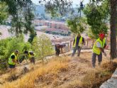 El Ayuntamiento de Caravaca regenera espacios verdes del Canapé del Castillo y zonas del barrio medieval