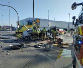 Un herido en un accidente entre dos vehculos en la carretera del Llano de Molina