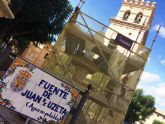 En un mes aproximadamente estarn finalizadas las obras de restauracin de la emblemtica Fuente Juan de Uzeta