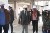 El presidente de la Asamblea valora positivamente la evoluci�n de las obras de la futura residencia de estudiantes de la UPCT