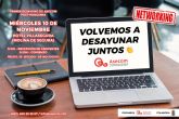 ASECOM retoma sus desayunos de networking tras el parn de la pandemia