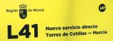 Nuevas líneas directas de autobús de Las Torres de Cotillas