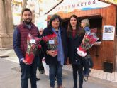 La Asociacin Alzheimer Lorca realiza su tradicional venta benfica de Flores de Pascua para recaudar fondos para la realizacin de sus actividades anuales