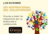 D´Genes agradece la labor de todos los voluntarios con motivo del Día Internacional de Voluntariado